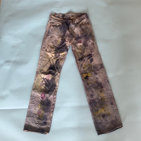 Vintage Levi’s Distressed with Plants - Picture 1 of 7